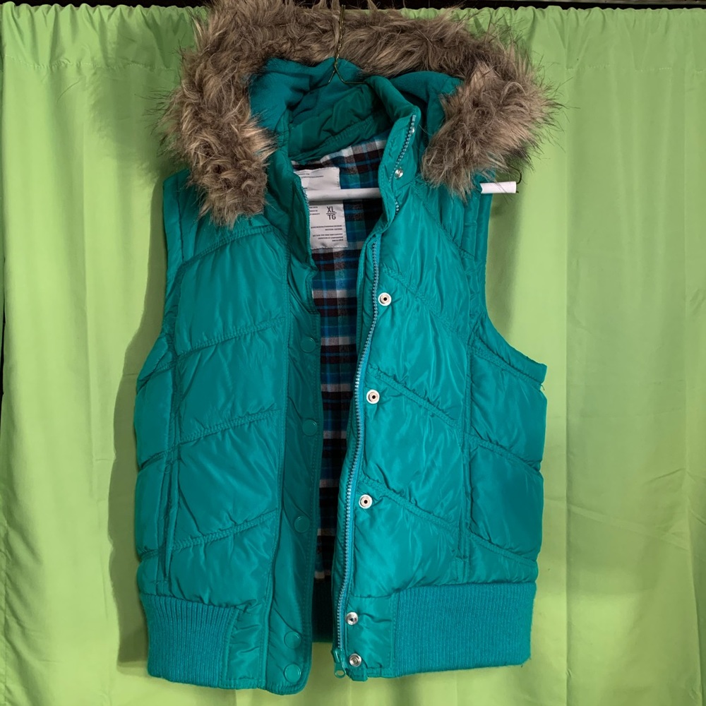Green Puffy Vest